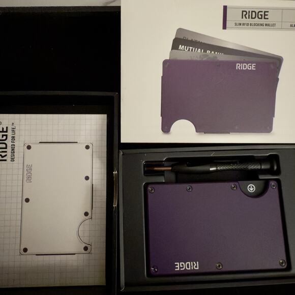 Ridge Wallet-Alaska Twilight w/Cash Strap~NEW*IN BOX*USA-Retail $95 - Picture 2 of 11